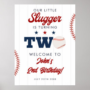 Poster Panneau de bienvenue pour les 2 ans de Slugger Bas