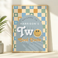 Panneau de bienvenue pour les 2 ans de Two Cool Du