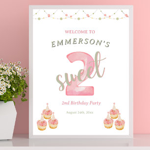 Poster Panneau de bienvenue pour les 2 ans de Two Sweet C