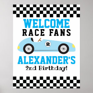 Poster Panneau de bienvenue pour les 2 ans des garçons de