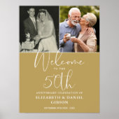 Poster Panneau de bienvenue pour les 50 ans de mariage av (Devant)