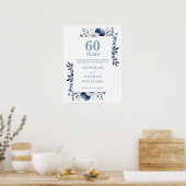 Poster Panneau de bienvenue pour les 60 ans de mariage Di (Cuisine)
