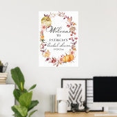 Poster Panneau de bienvenue pour mariage automnal avec ci (Bureau à domicile)