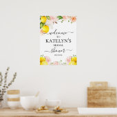 Poster Panneau de bienvenue pour mariage lemon (Cuisine)