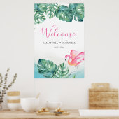 Poster Panneau de bienvenue pour réception de mariage tro (Cuisine)