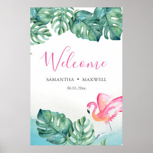 Poster Panneau de bienvenue pour réception de mariage tro