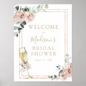 Poster Panneau de bienvenue pour un brunch et une soirée (Devant)