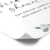 Poster Panneau de bienvenue pour un mariage Eucalyptus aq (Coin)