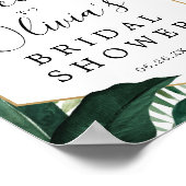 Poster Panneau de bienvenue pour un mariage tropical Mons (Coin)