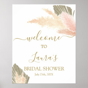 Poster Panneau de bienvenue pour une baby shower avec de 