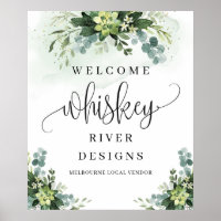 Panneau de bienvenue pour une baby shower avec des