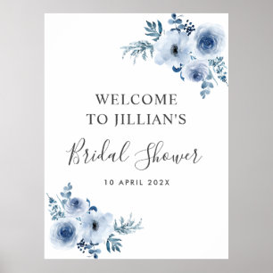 Poster panneau de bienvenue pour une baby shower avec des