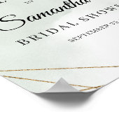 Poster Panneau de bienvenue pour une baby shower avec euc (Coin)