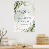 Poster Panneau de bienvenue pour une baby shower bohème a (Cuisine)