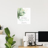 Poster Panneau de bienvenue pour une Baby Shower Chic ave (Bureau à domicile)