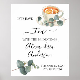 Poster Panneau de bienvenue pour une baby shower de maria