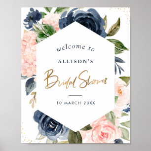 Poster Panneau de bienvenue pour une baby shower de maria