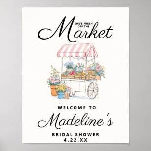Poster Panneau de bienvenue pour une Baby Shower de maria