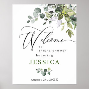 Poster Panneau de bienvenue pour une baby shower de maria