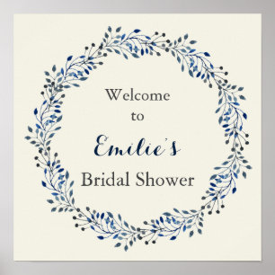 Poster Panneau de bienvenue pour une baby shower de maria