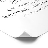 Poster panneau de bienvenue pour une baby shower de maria (Coin)