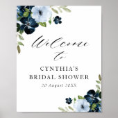 Poster panneau de bienvenue pour une baby shower de maria (Devant)