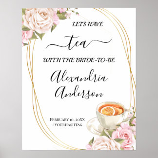 Poster Panneau de bienvenue pour une baby shower de maria