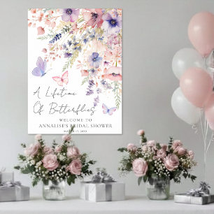 Poster Panneau de bienvenue pour une baby shower de maria