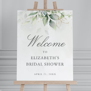 Poster Panneau de bienvenue pour une baby shower de maria