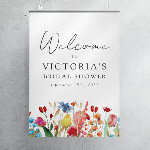 Poster Panneau de bienvenue pour une baby shower de maria