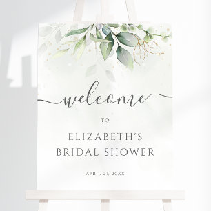 Poster Panneau de bienvenue pour une baby shower de maria
