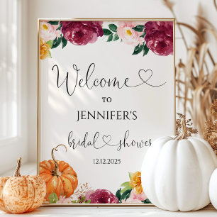 Poster Panneau de bienvenue pour une baby shower de maria