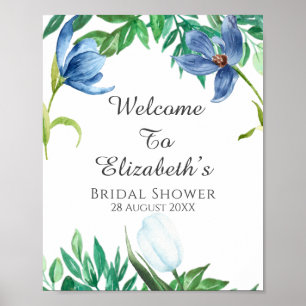 Poster Panneau de bienvenue pour une baby shower de maria