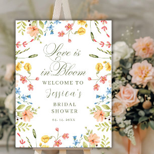 Poster Panneau de bienvenue pour une baby shower Love in