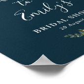 Poster panneau de bienvenue pour une baby shower sur le t (Coin)