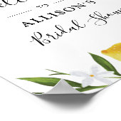 Poster Panneau de bienvenue pour une baby shower sur le t (Coin)