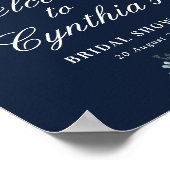 Poster panneau de bienvenue pour une baby shower sur le t (Coin)