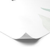 Poster Panneau de bienvenue pour une baby shower sur le t (Coin)