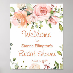 Poster Panneau de bienvenue pour une Baby Shower sur le t
