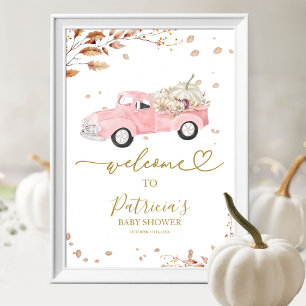 Poster Panneau de bienvenue pour une baby shower sur le t