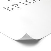 Poster Panneau de bienvenue pour une baby shower sur le t (Coin)