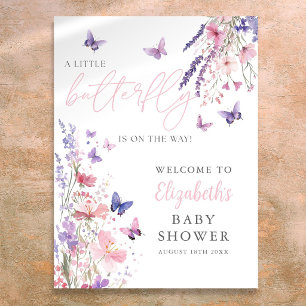 Poster Panneau de bienvenue pour une baby shower thème pe