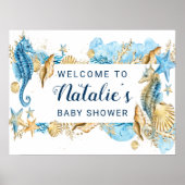 Poster Panneau de bienvenue pour une baby shower Under th (Devant)
