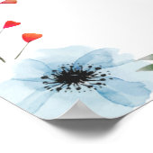 Poster Panneau de bienvenue pour une douche de fleurs sau (Coin)