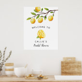 Poster Panneau de bienvenue pour une douche de mariage au (Cuisine)