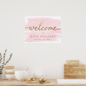 Poster Panneau de bienvenue pour une douche de mariée à l (Cuisine)