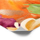 Poster Panneau de bienvenue pour une douche de mariée aut (Coin)