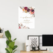 Poster Panneau de bienvenue pour une douche de mariée d'a (Bureau à domicile)