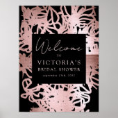 Poster Panneau de bienvenue pour une douche de mariée en  (Devant)