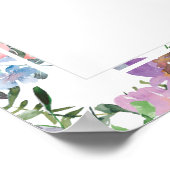 Poster Panneau de bienvenue pour une douche de mariée Flo (Coin)